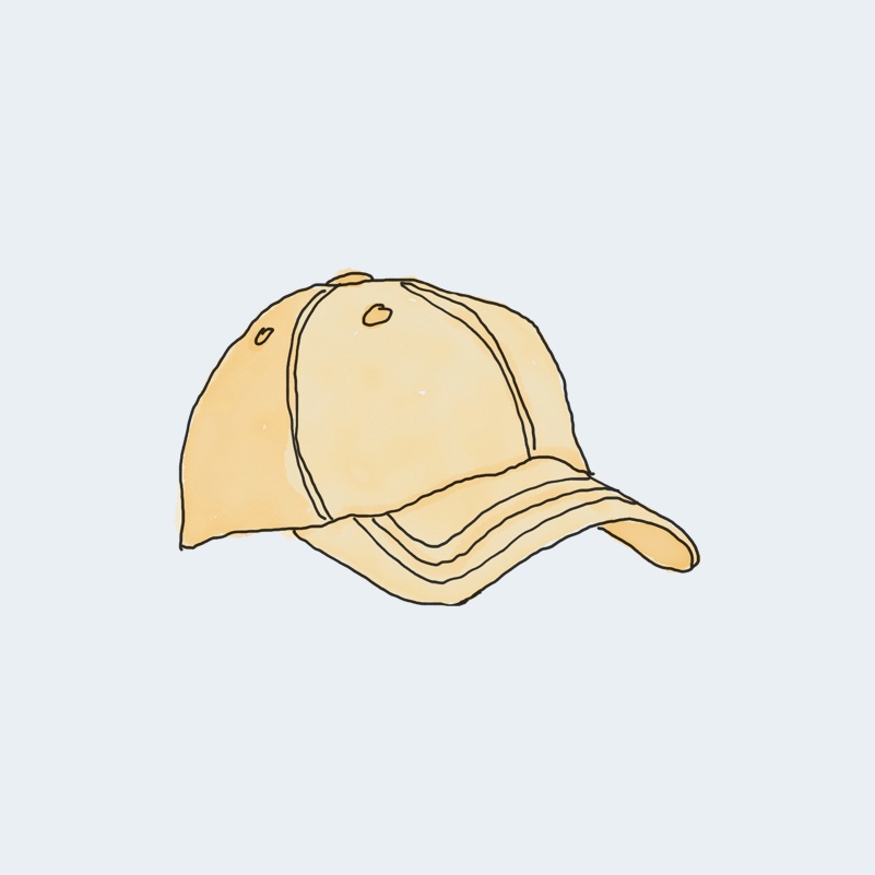 cap-2.jpg Ilustración de una gorra amarilla estilo béisbol.