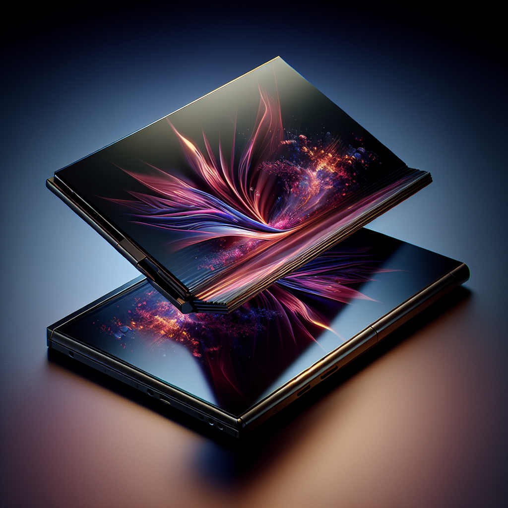 Nuevo dispositivo tecnológico con pantalla plegable: la fusión perfecta entre smartphone y computadora portátil